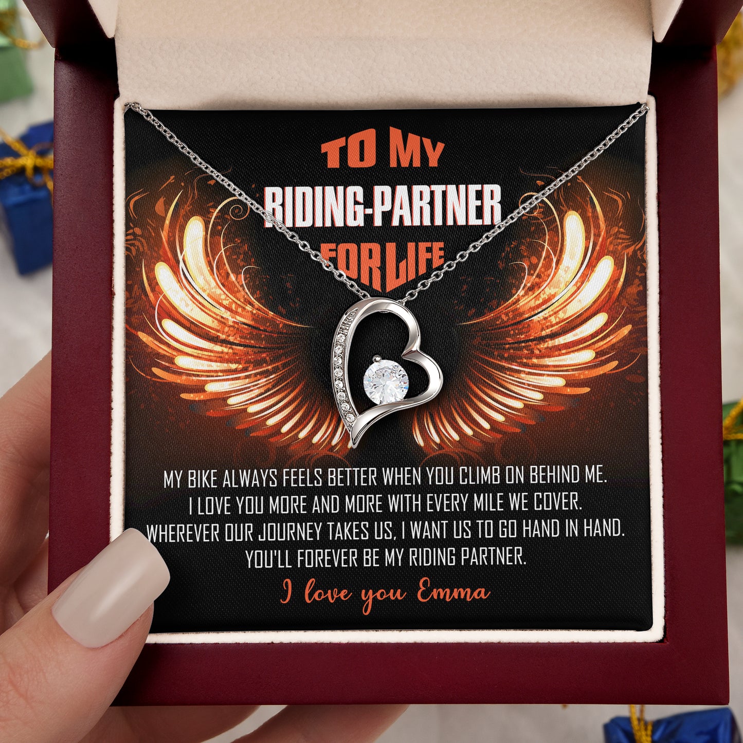 My Riding Partner for Life Forever Love Necklace