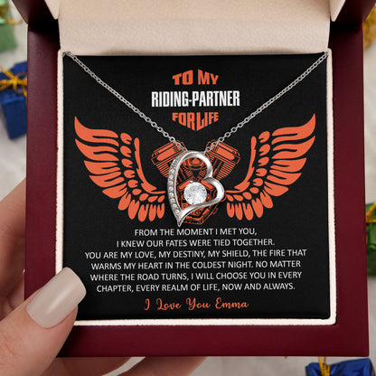 My Riding Partner for Life Forever Love Necklace-03