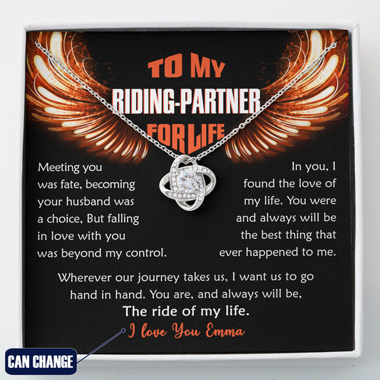 The Ride Of My Life Love Knot Necklace