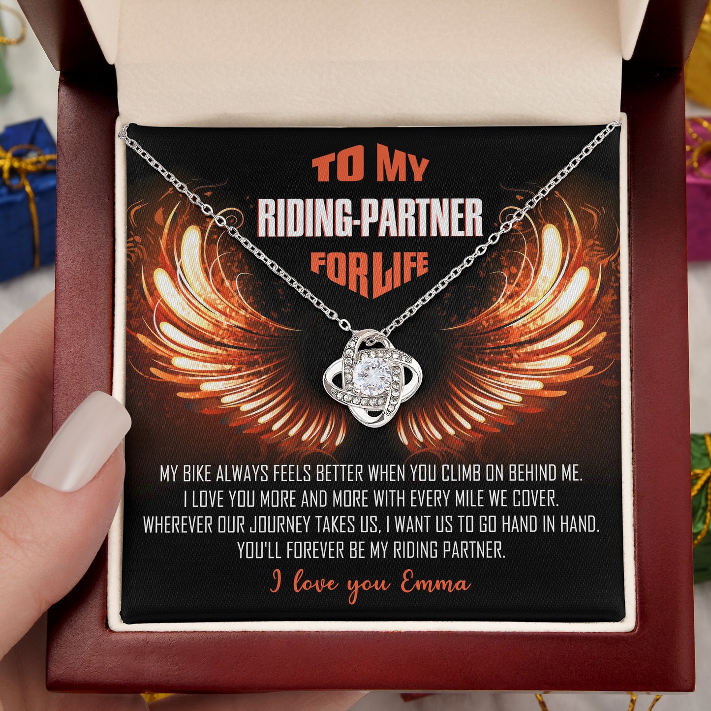 My Riding Partner for Life Love Knot Necklace