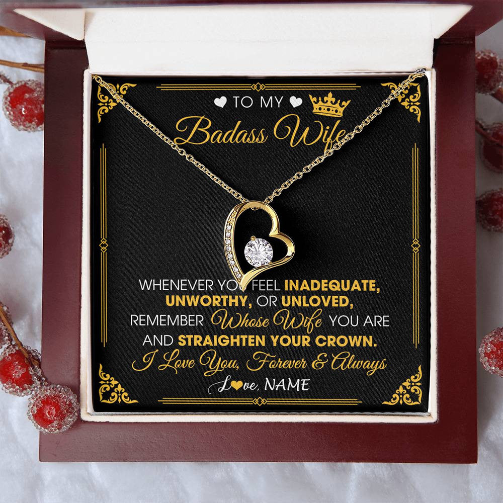 To My Badass Wife - Forever Love Necklace
